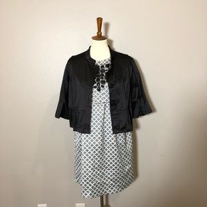 Elle Black Satin Jacket. Large.